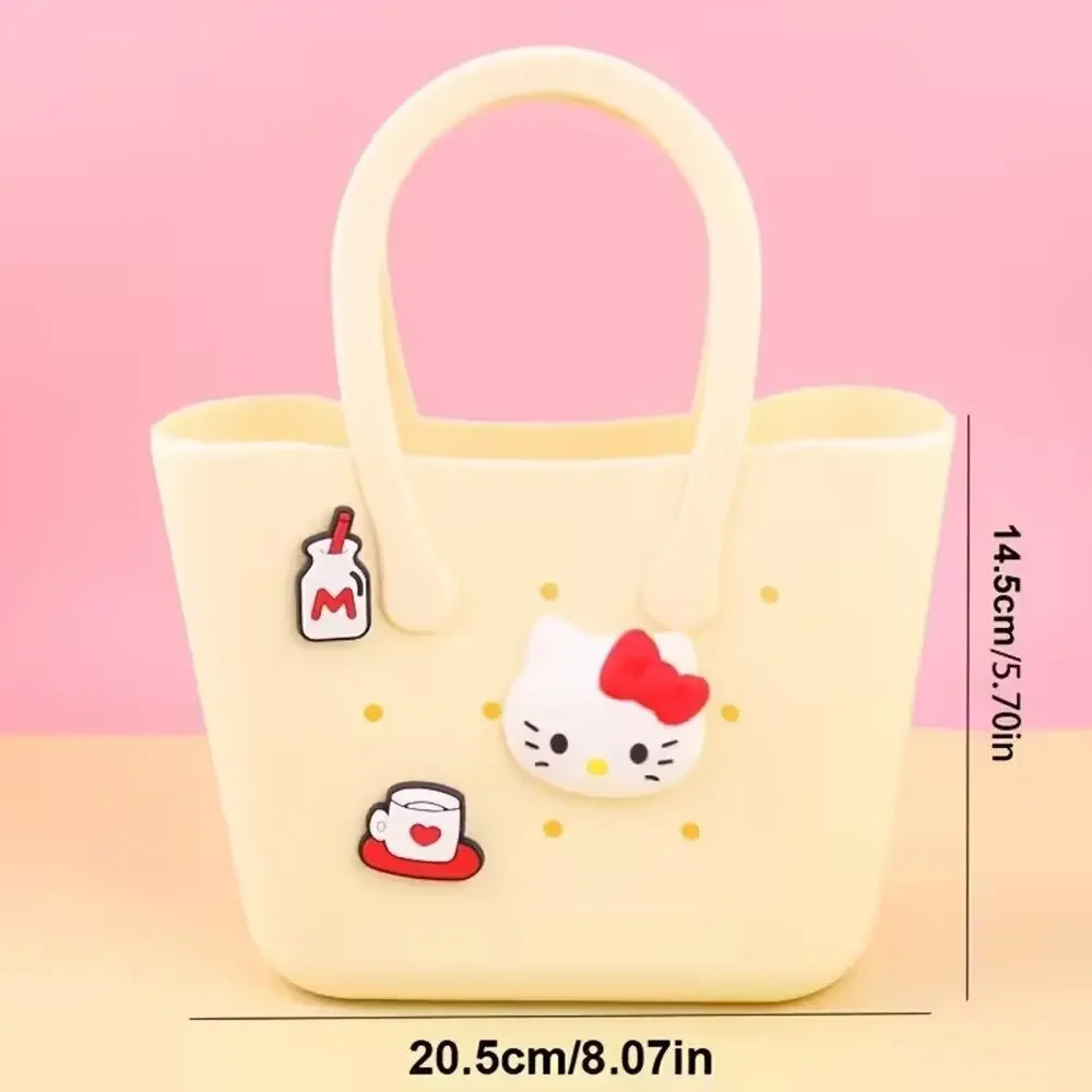 #6594 Hello Kitty & Friends Mini Silicone Bog Bag with Charms - Pompompurin